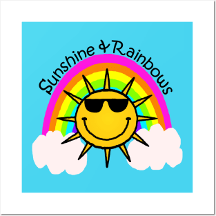 Sunshine & Rainbows Posters and Art